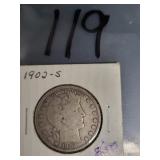 1902-S BARBER HALF DOLLAR