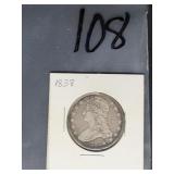 1838 BUST HALF DOLLAR