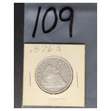 1876-S LIBERTY SEATED HALF DOLLAR