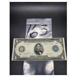 1914 FEDERAL RESERVE OF CHICAGO $5 NOTE BLUE SEAL