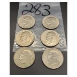 (6) 1776-1976 ISENHOWER DOLLARS