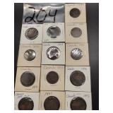 (13) VARIOUS DATES CANADIAN LARGE CENTS