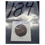 1849 UNITED STATES LARGE CENT