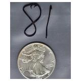 1989 AMERICAN EAGLE 1OZ FINE SILVER