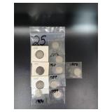 (10) VARIOUS V-NICKELS