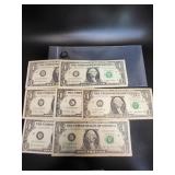 (7) VARIOUS $1 STAR NOTES