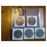 (5) VARIOUS EISENHOWER DOLLARS