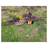 TRIANGLE SHAPED HORSE SHOE ART METAL