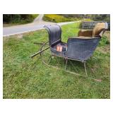 GRAVES & EIGHMY CO. HORSE DRAWN SLEIGH & TONGUE
