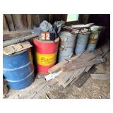 (6) STEAL 55 GALLON DRUMS