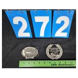SPACE SHUTTLE & CADILAC BELT BUCKLES