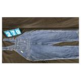 48X30 BIG SMITH DENIM BIB OVERALLS