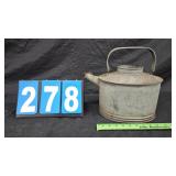 DELEWARE & HUDSON  RR GALVANIZED  RAILROAD CAN