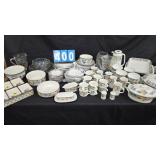 EXTENSIVE MIKASA INTAGLIO GARDEN HARVEST DISH SET
