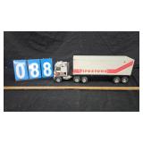 NYLINT FIRESTONE METAL TRACTOR TRAILER TOY