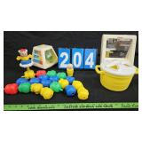 GROUP LOT VINTAGE FISHER PRICE TOYS