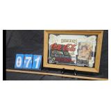 COCA-COLA ADVERTISING OAK FRAMED MIRROR