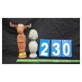 ROCKY AND BULLWINKLE SOAKY TOYS
