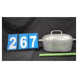 WAGNER WARE ALUMINUM ROASTERETTE PAN WITH LID