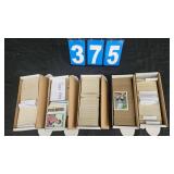 5 BOXES 1980'S-1900'S BASEBALL CARDS