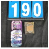 POKEMON TIN WITH MAGIC THE GATHERING CARDS