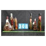 DECORATIVE GARDEN ART GLASS BOTTLES