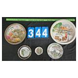 SOUVENIR PLATES & BOWL GROUP