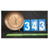 STATUE OF LIBERTY HAMMERED COPPER PLATE