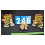 GOEBEL HUMMEL FIGURINE LOT & WALL HANGERS