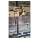 2 WORKX ADJUSTABLE CLAMPS