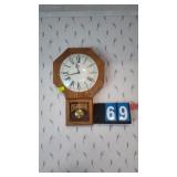 OAK BATTERY OPPERATED REGULATOR CLOCK