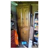 WOOD 4 DOOR CABINET
