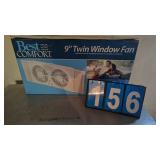 9' TWIN WINDOW FAN
