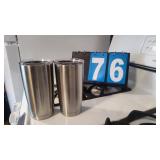 2 BRAND NEW YETO STAINLESS COFFEE CUPS