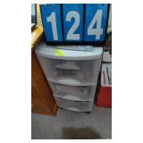 3 DRAWER PLASTIC ORGANIZER & CONTENTS