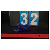 BLUE FENTON GLASS SHOE