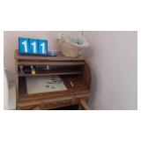 ROLL TOP DESK & CHAIR