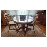 42' ROUND TABLE WITH 2 CHAIRS