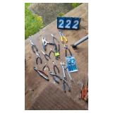 GROUP LOT OF PLIERS CRESENT WRENCHES & CUTTER