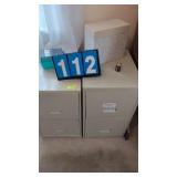 2 METAL 2 DRAWER FILING CABINETS