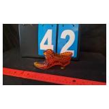 ORANGE FENTON GLASS SHOE