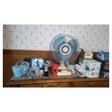 FAN, CLEANERS, SUNGLASSES CORDS, TOASTER