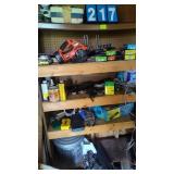 BACK WALL SHELF CONTENTS
