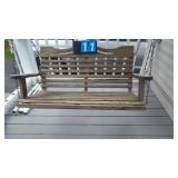 44' WIDE WOOD PORCH SWING