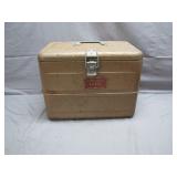 Vintage Metal Little Brown Chest Cooler