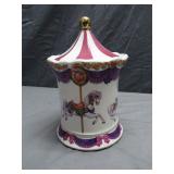 Beautiful Carousel Music Box Cannister