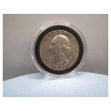 1959 'D' U.S. Silver Washington Quarter