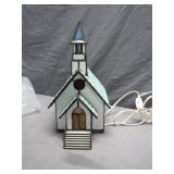 Stunning Working Stained Glass Lighted Church