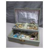 Vintage Jewelry Box Full of Costume Jewelry