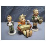 3 Small German Hummels Figurines